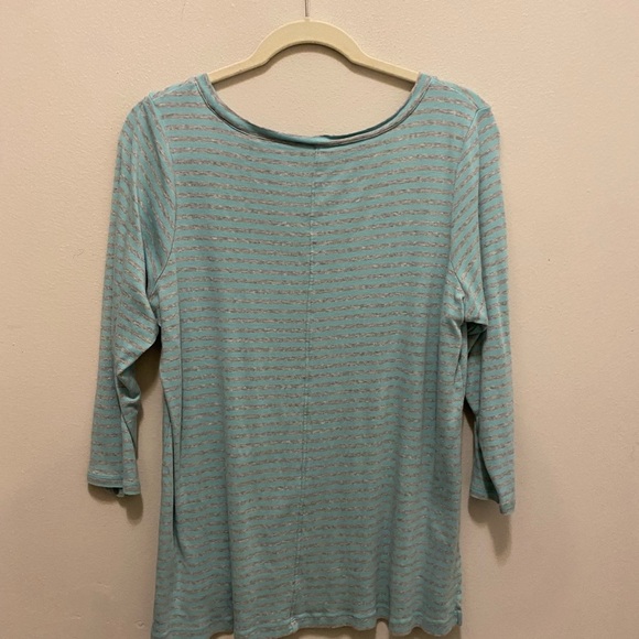 Sejour ladies long sleeve size 1X aqua and gray. In excellent shape - Picture 6 of 10